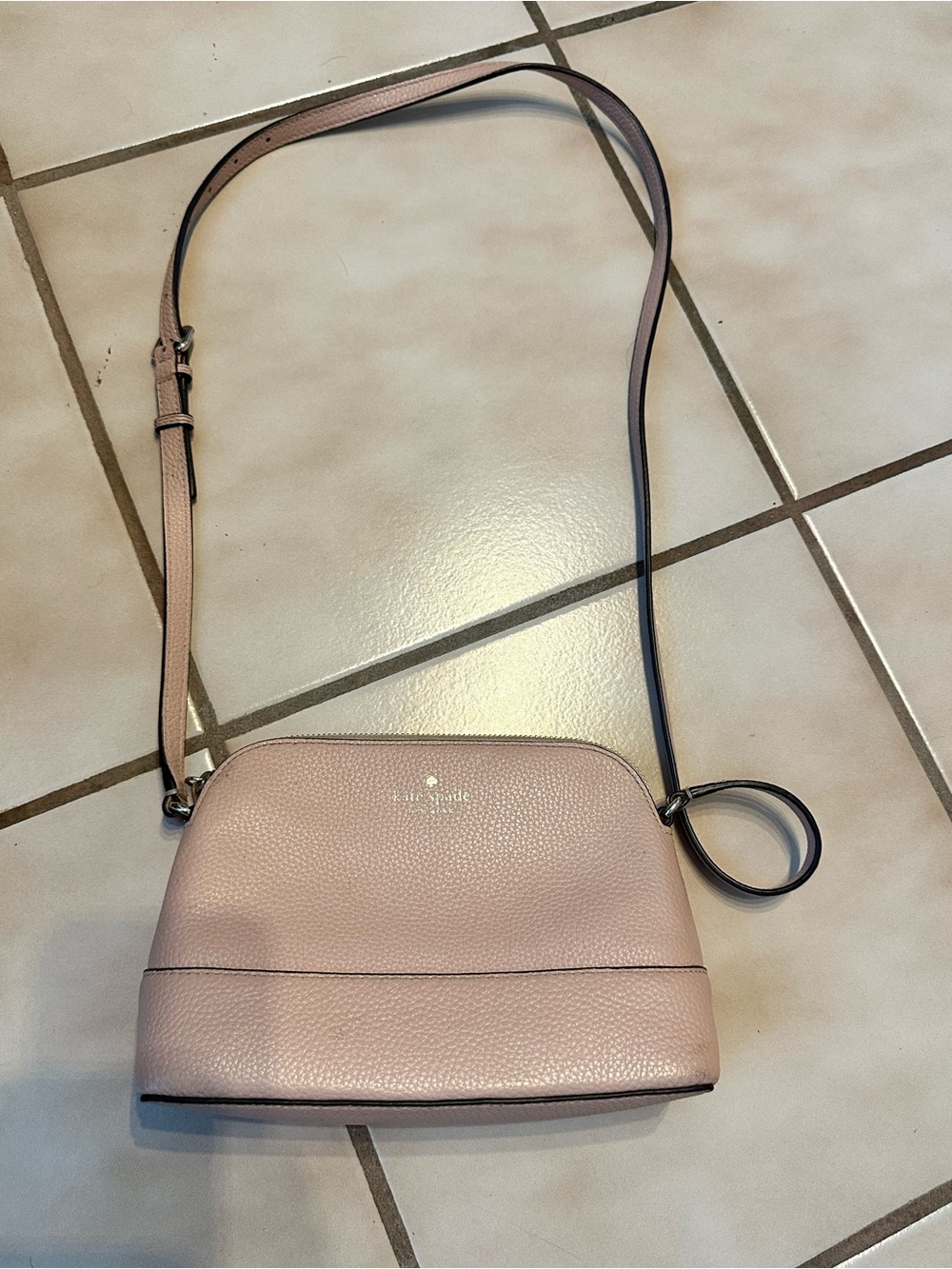 kate spade Pebbled Blush Pink Crossbody Bag